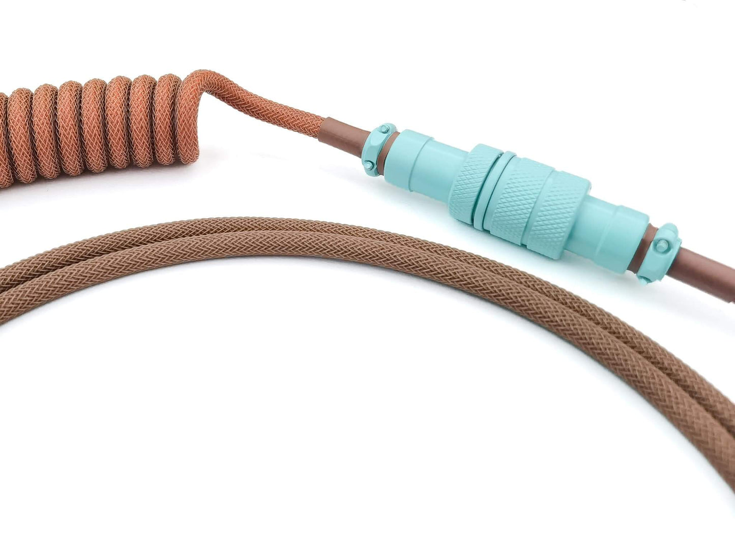 Teal Gx16 connector Aviation on coil cable