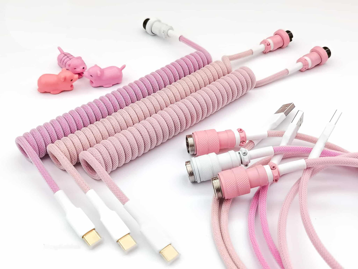 Pink Coiled Cables
