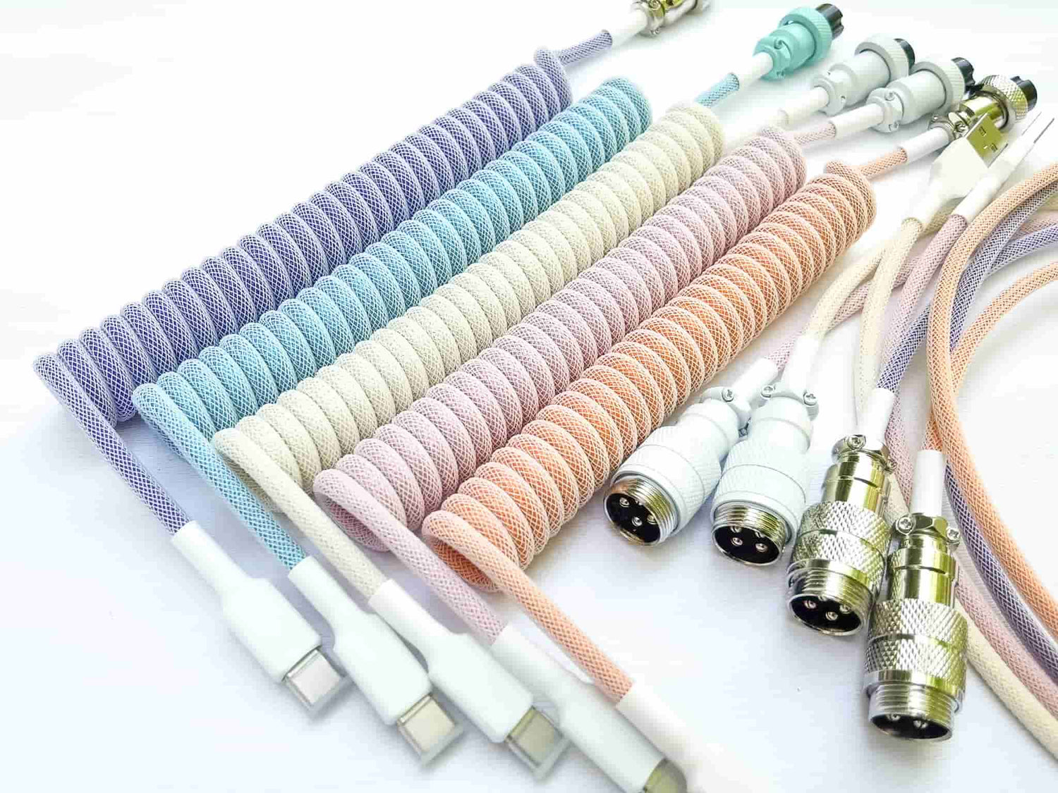 Pastel Coiled Cables