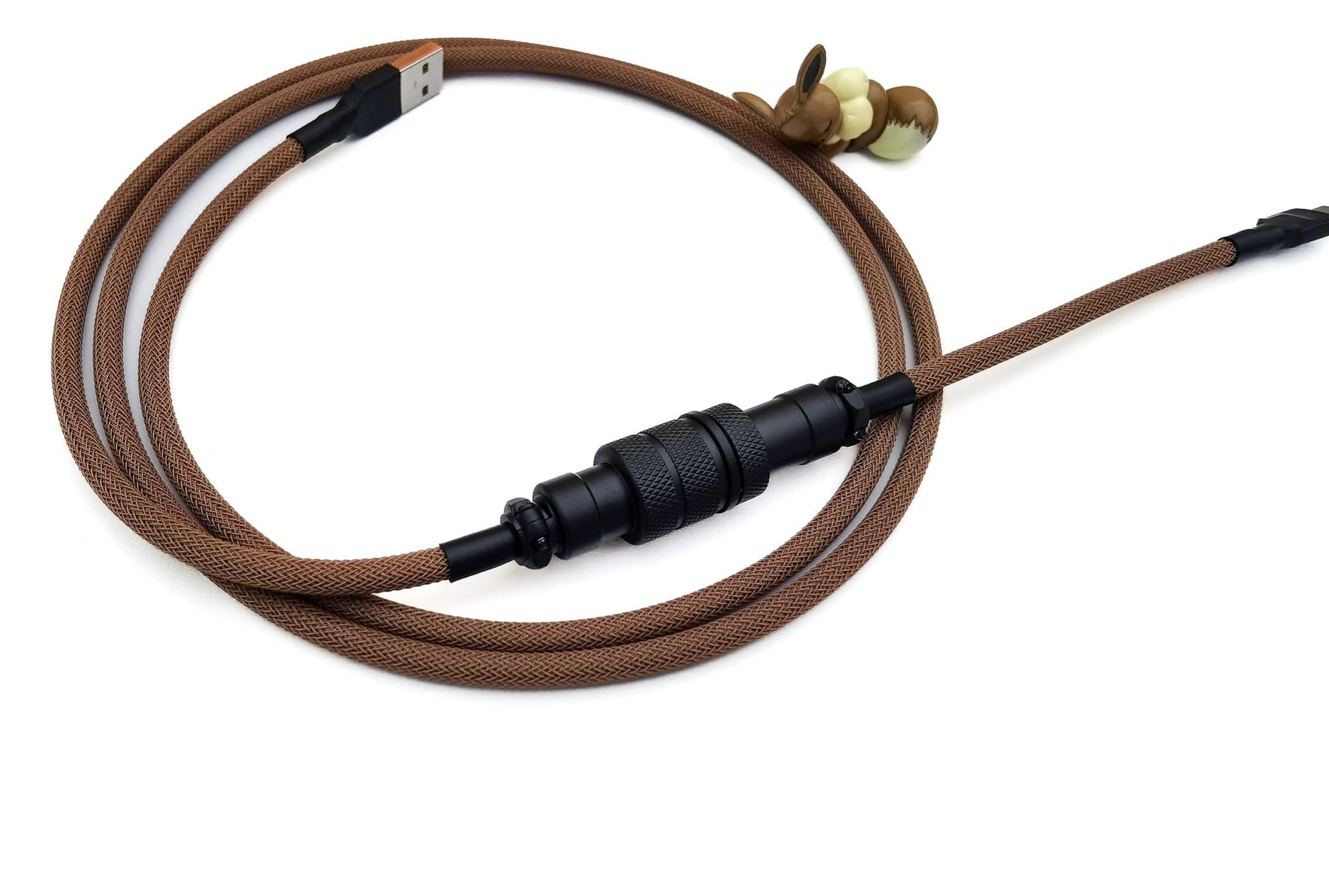 Brown Aviator cable with BLack Gx16