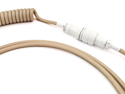 Cream cable with white Aviator Gx16 connector 
