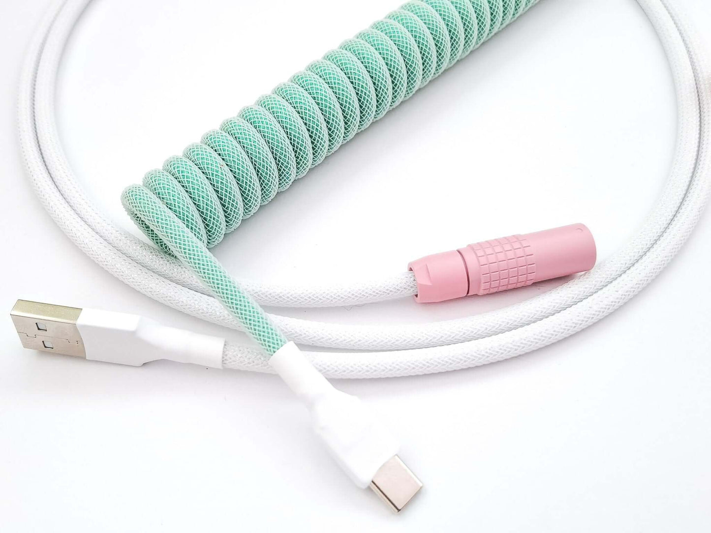 DSA Magic Girl keycaps keyboard cable with Lemo style connector and USB C to A connetion