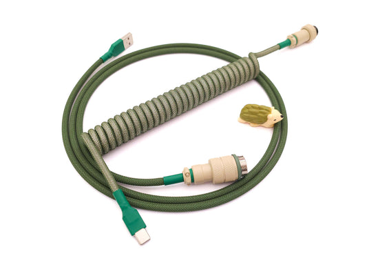 Green beige keyboard cable