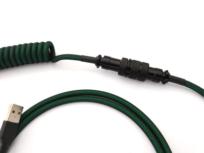 Gx16 Aviator connector, painted in black, with black heat-shrink.