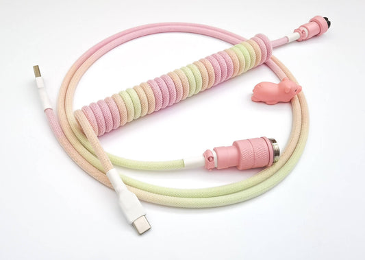 Coiled keyboard cable "Kawaii Candy"