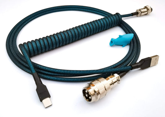 Dark turgquoise custom cable