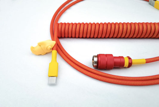 red custom usb cable